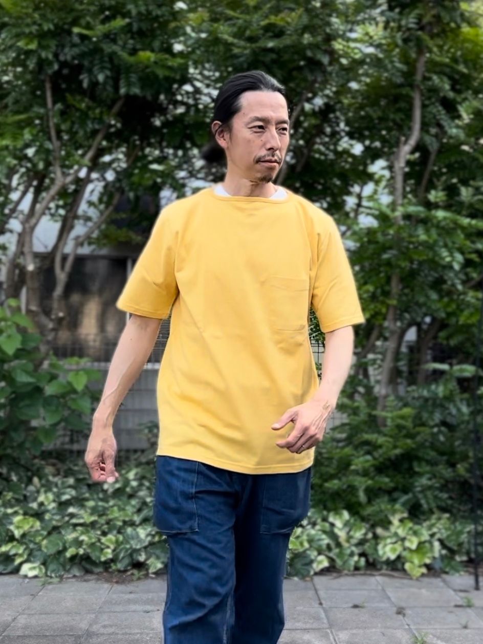 te500 / SUMMER KNIT PK T-SHIRTS / サマーニット / ポケットTシャツ / BANANA