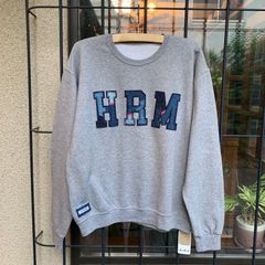 H.R.REMAKE / ダブルHRMパッチクルーネックスウェット / DOUBLE HRM PATCH CN SWEAT / グレー