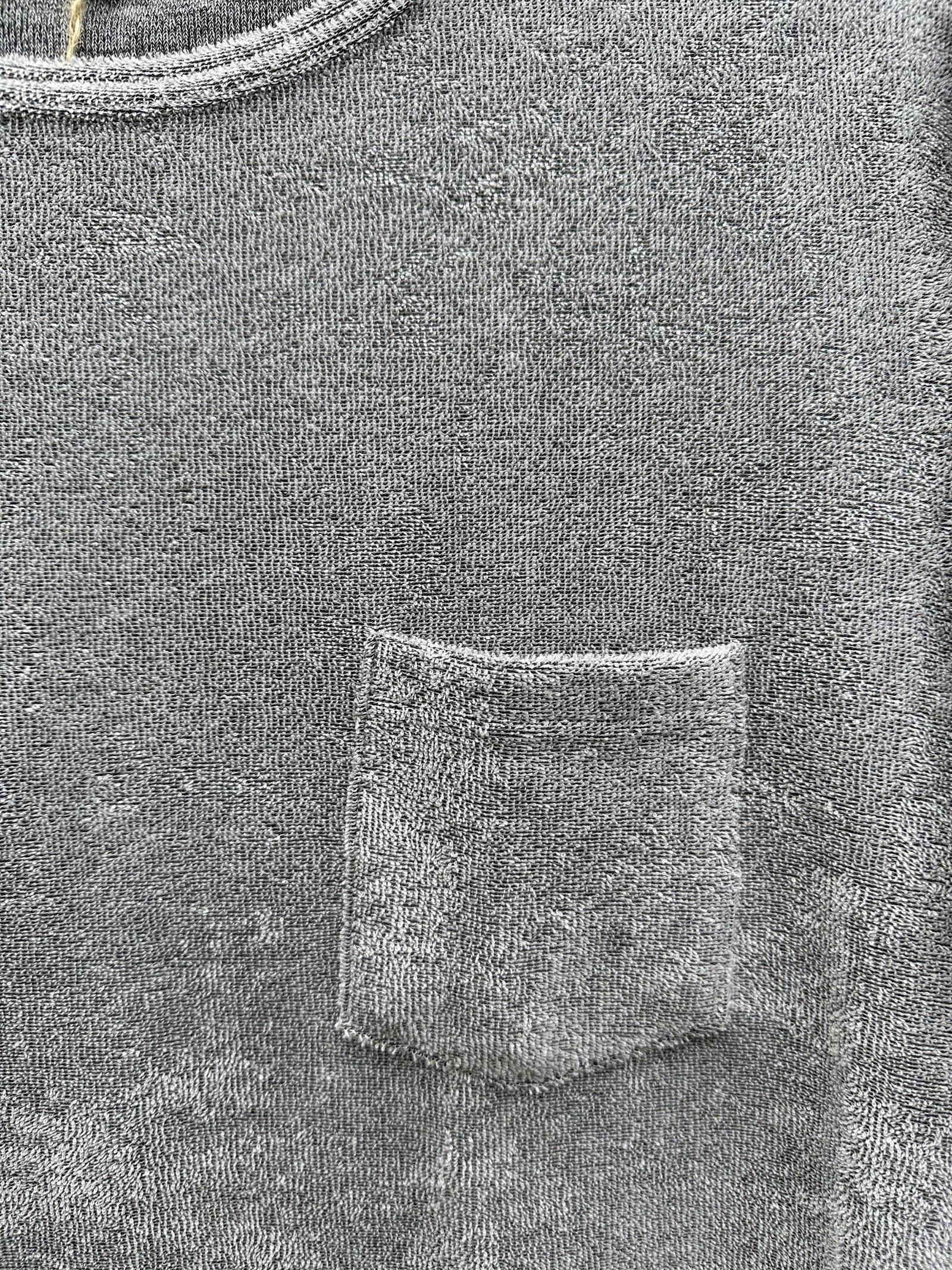 パイルポケットTシャツ / グレー