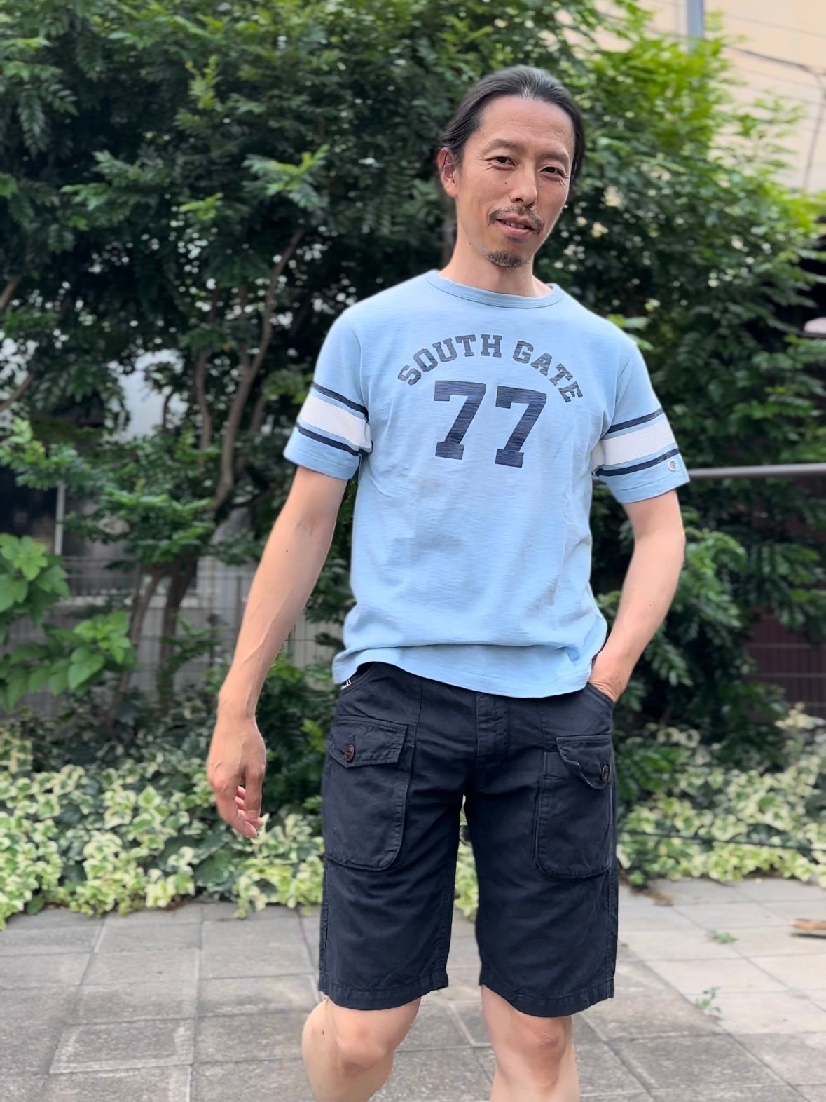 F4146 / OFFICER BUSH SHORTS / ブッシュショーツ / ネイビー