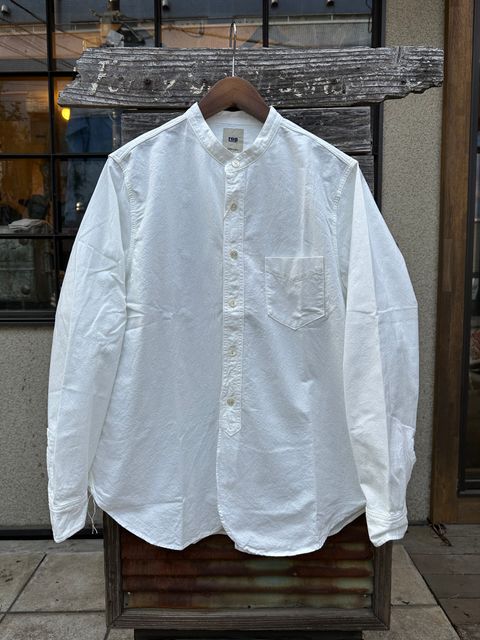 F3429 オックス バンドカラー シャツ