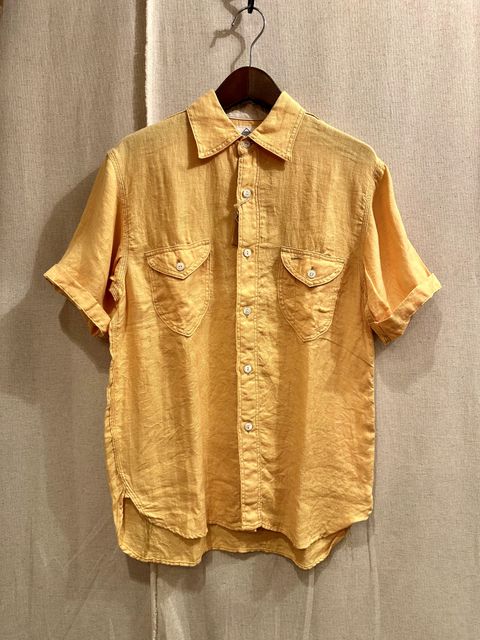 LINEN HALFSLEEVE WORK SHIRTS リネン半袖ワークシャツ