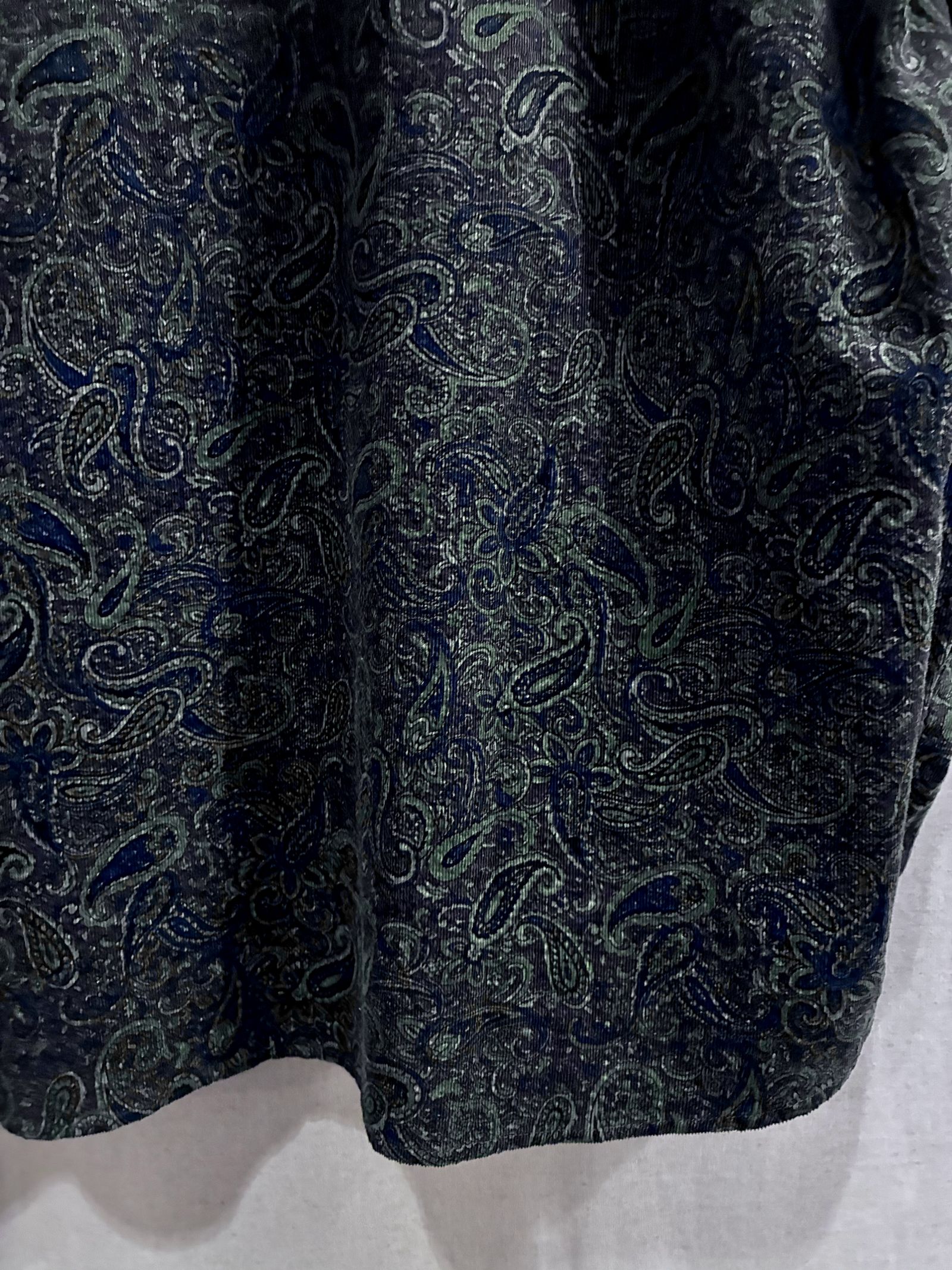 RAGE SHIRTS / ペイズリーコーデュロイワイドシャツ / ブラウン(グレー系)