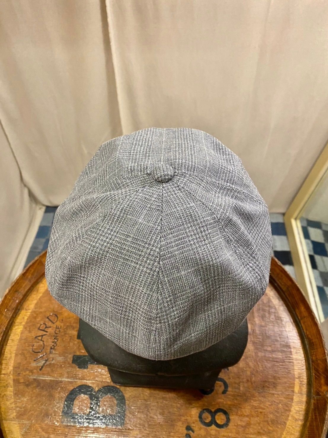 グレンチェックハンティングキャップ / グレー / ハイアー