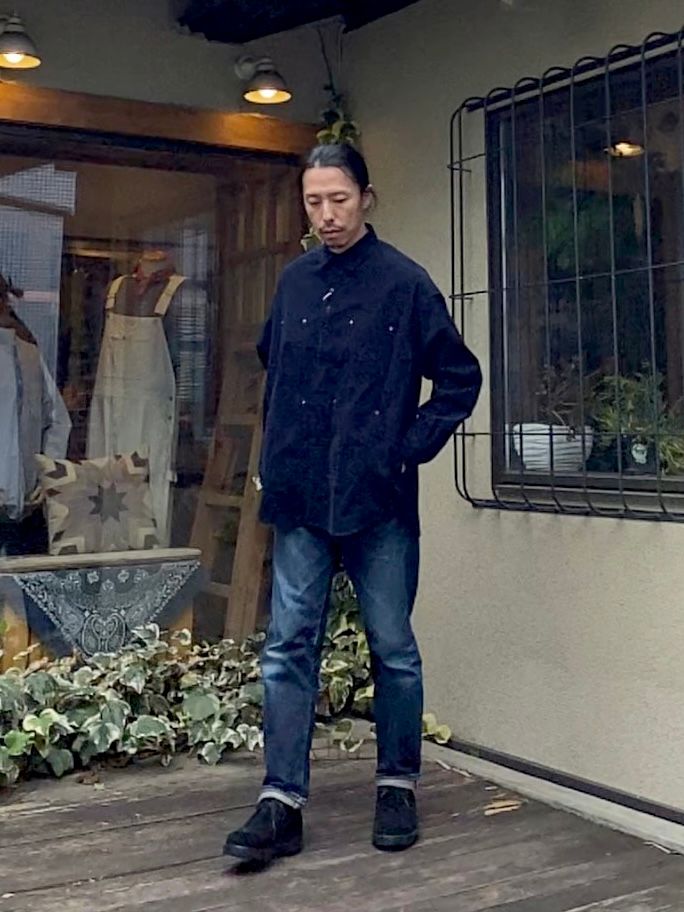 F3482 CORDUROY BALL SHIRT / NAVY