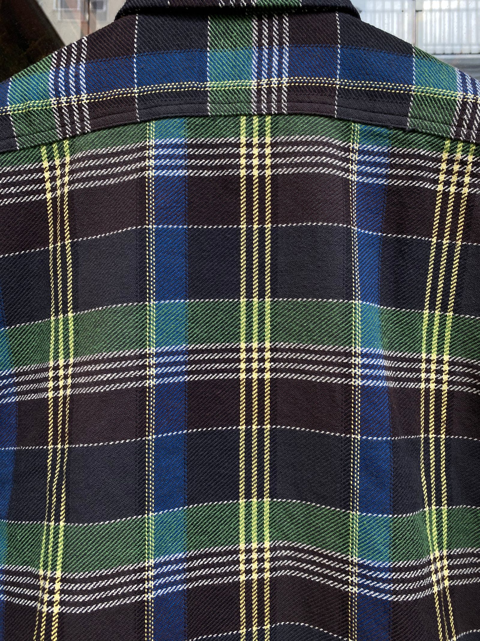 SC28955 / TWILL CHECK WORK SHIRT / ヘビーネルワークシャツ / ネルシャツ / チェックシャツ / GRAY(115)