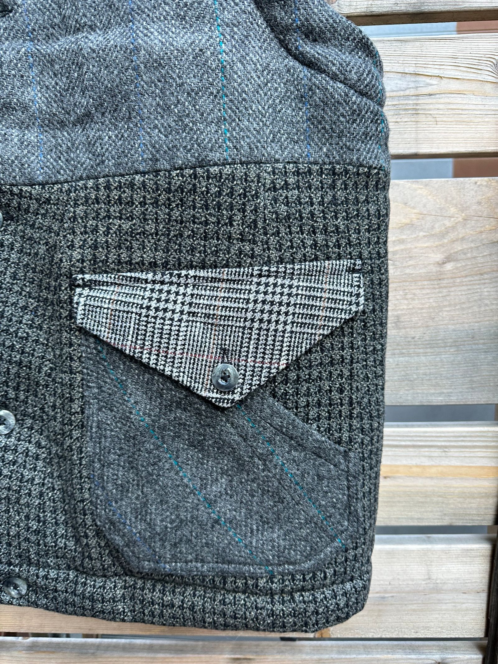 ARTISAN VEST / アルチザンベスト / リバーシブル / ツイード / ブラックL
