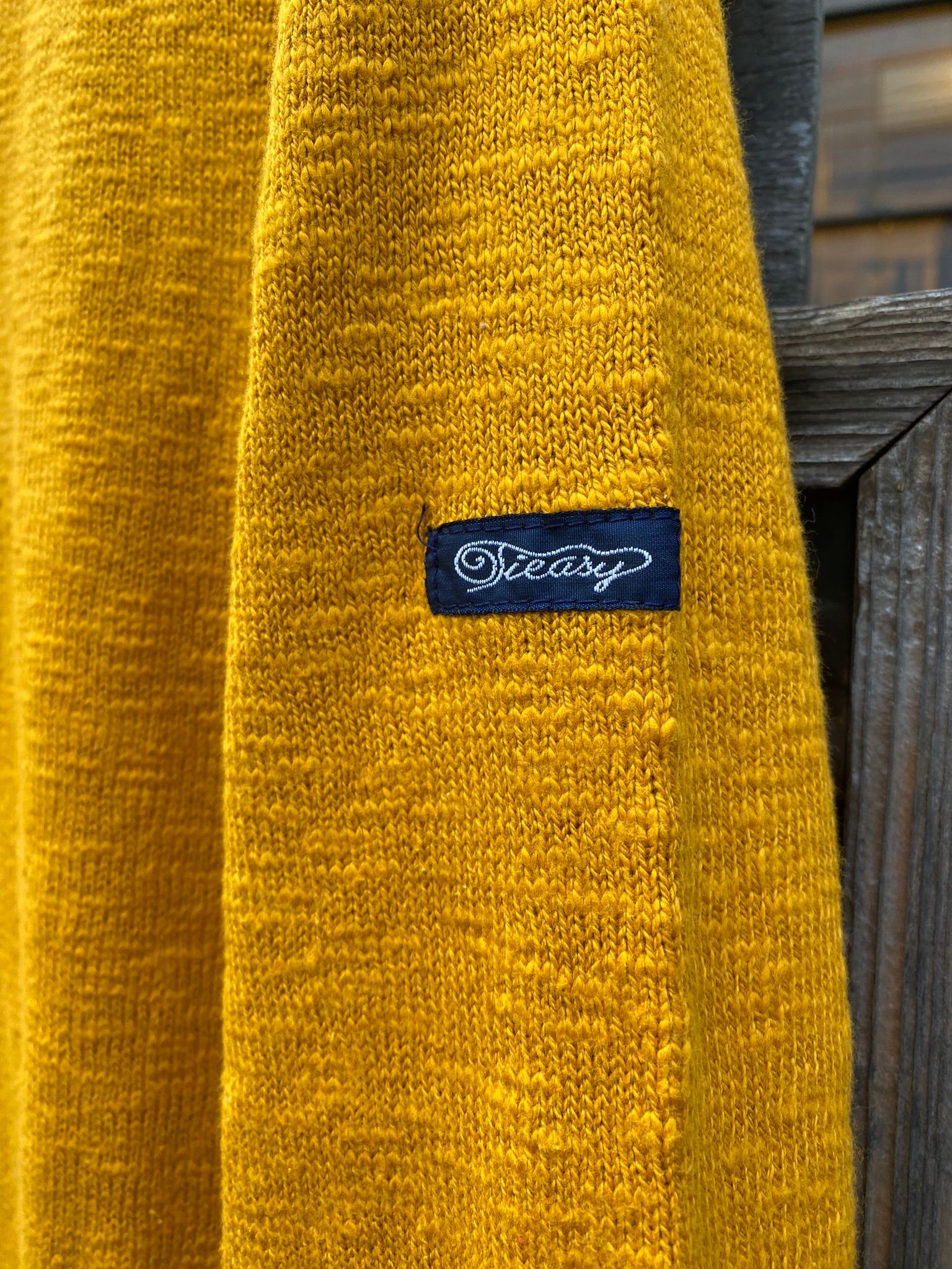 te002 TIEASY ORIGINAL BOATNECK SHIRT  / オリジナルボートネックシャツ / MUSTARD