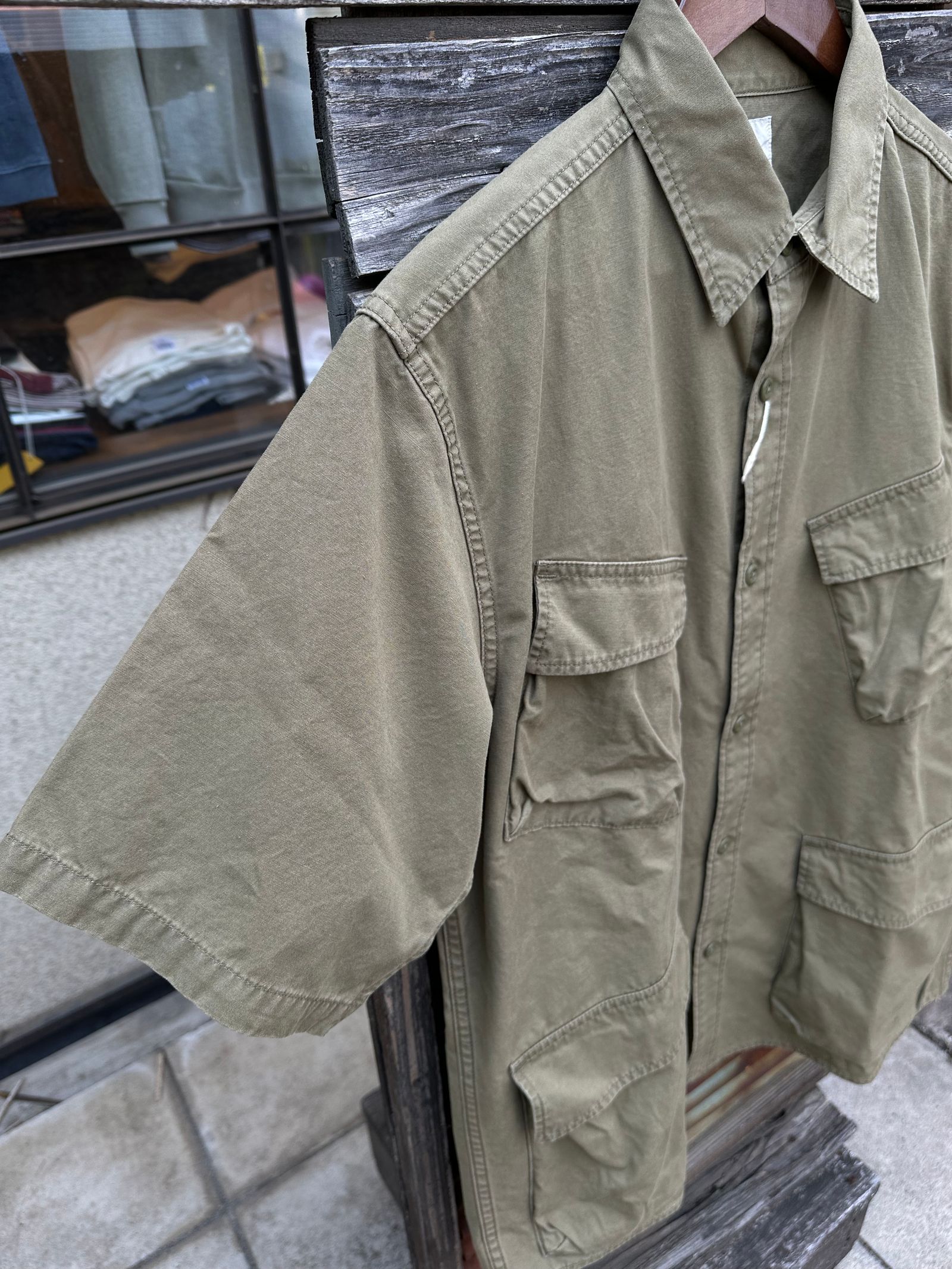 F3467 / ファティーグ ショートスリーブ シャツ / 半袖シャツ / オリーブ