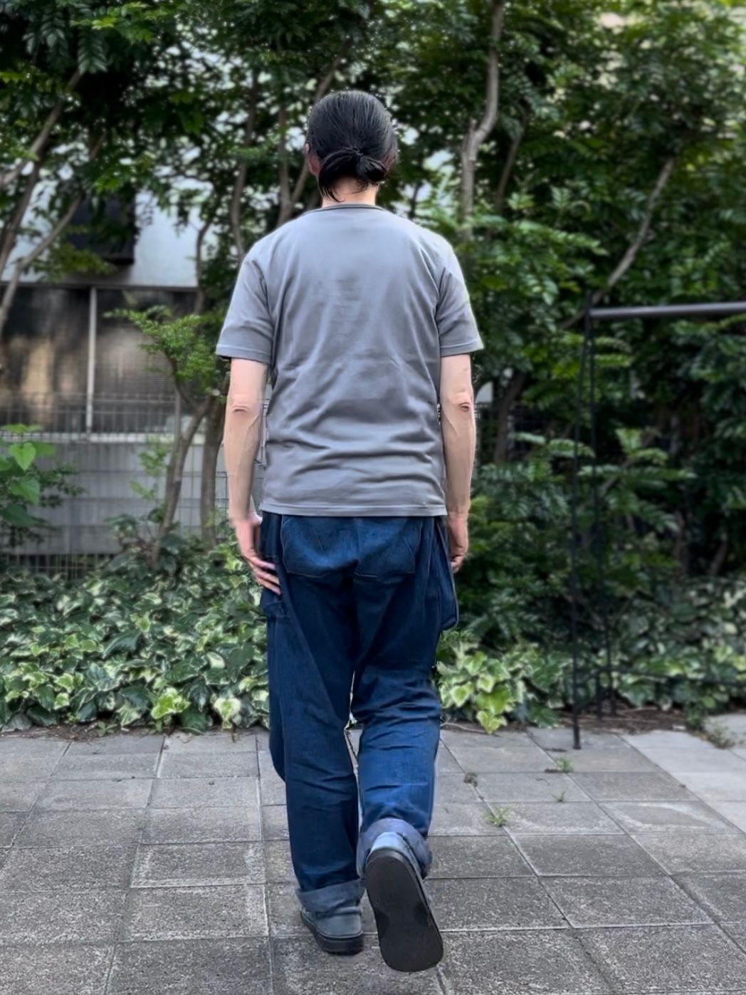 te500 / SUMMER KNIT PK T-SHIRTS / サマーニット / ポケットTシャツ / DEAN GREY