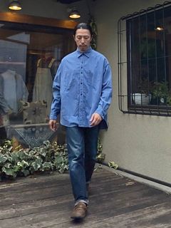 F3482 CORDUROY BALL SHIRT / SAX