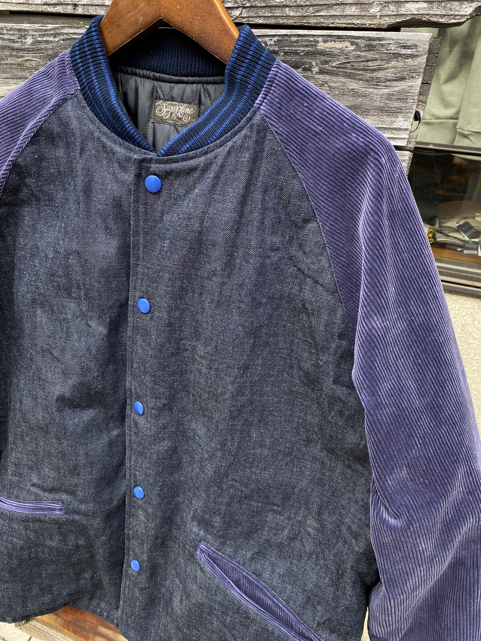 ADD HUMAN LABOR - DENIM×CORDUROY - AWARD JACKET - SC15232 / NAVY(128)