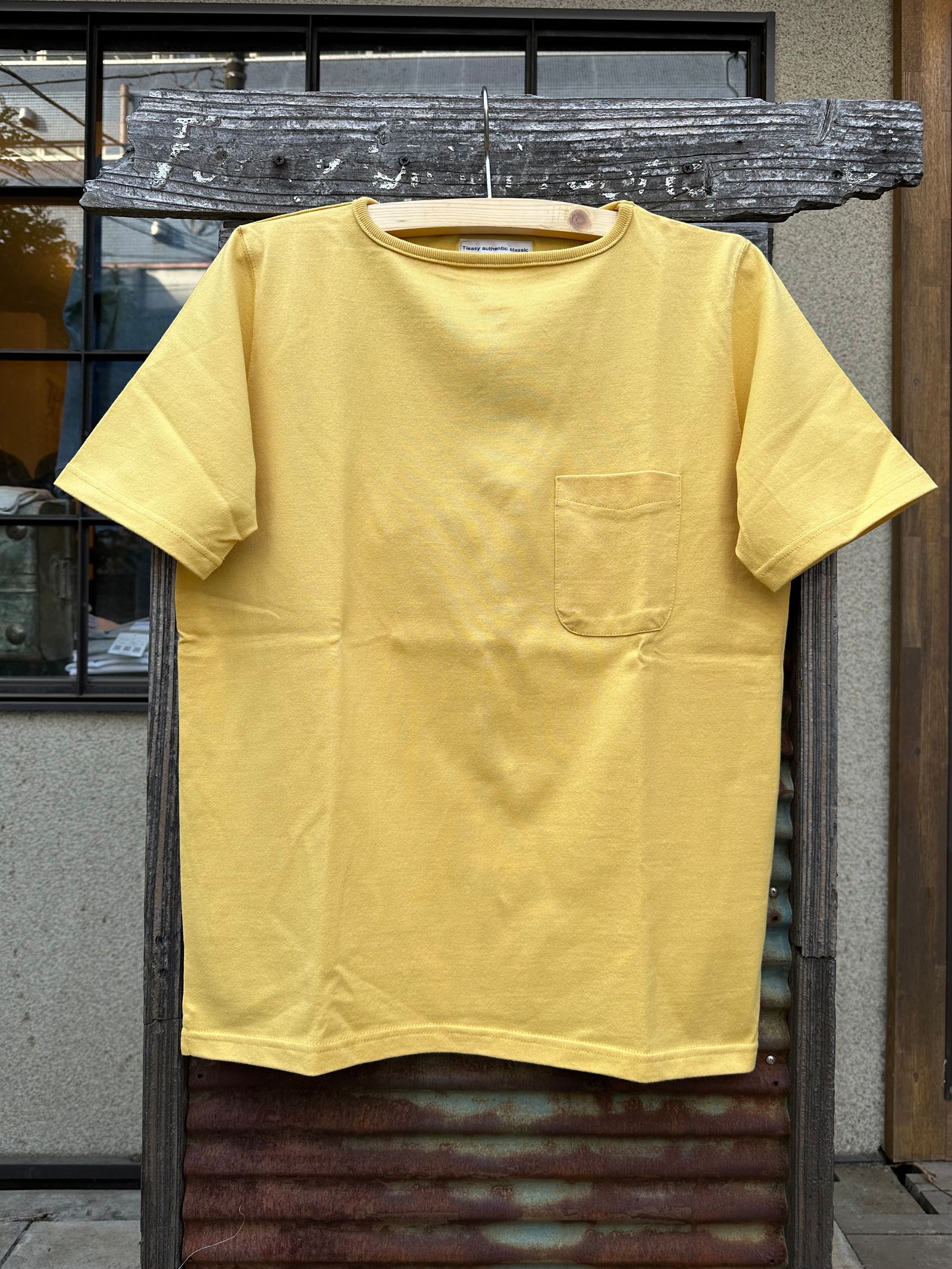 te500 / SUMMER KNIT PK T-SHIRTS / サマーニット / ポケットTシャツ / BANANA