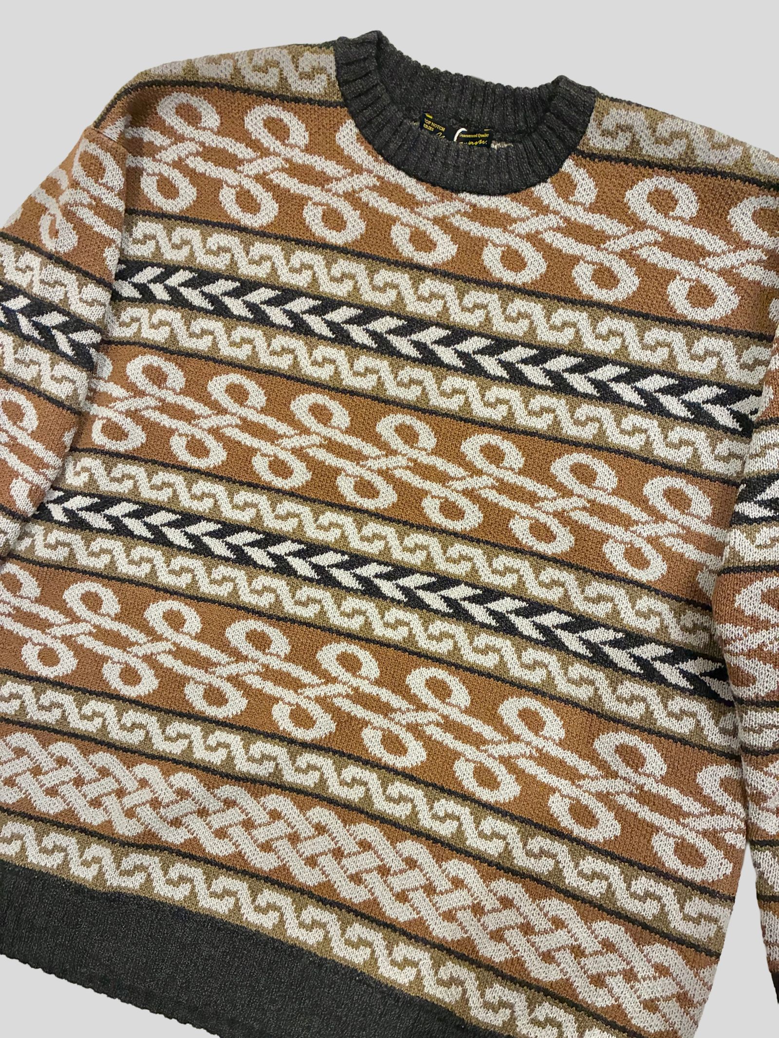 BRAID KNIT / ニット・セーター / ブラウン / ナスングワム