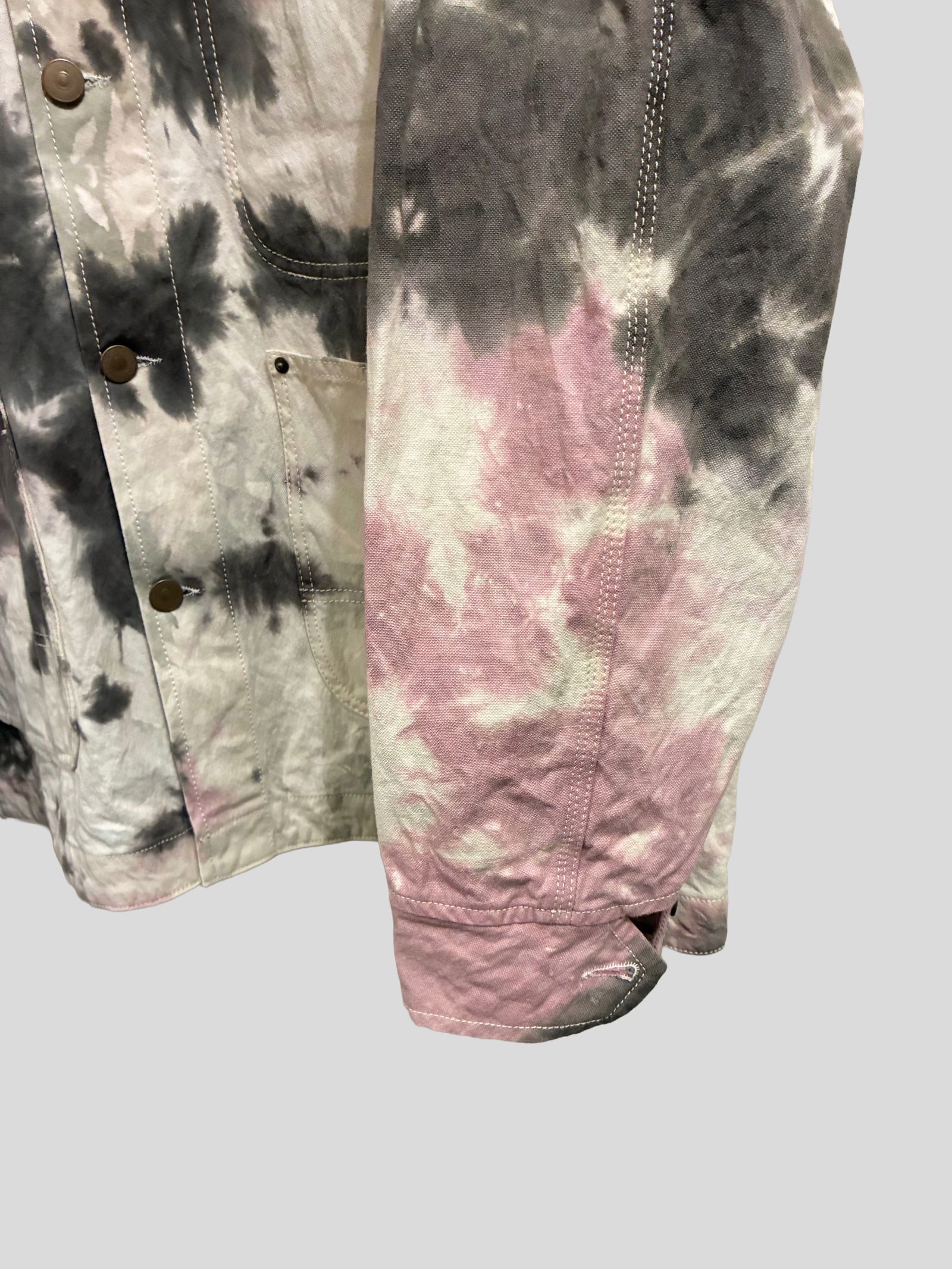 Nasngwam.xJAVARA / WARREN JACKET / タイダイ カバーオールジャケット / SAKURA