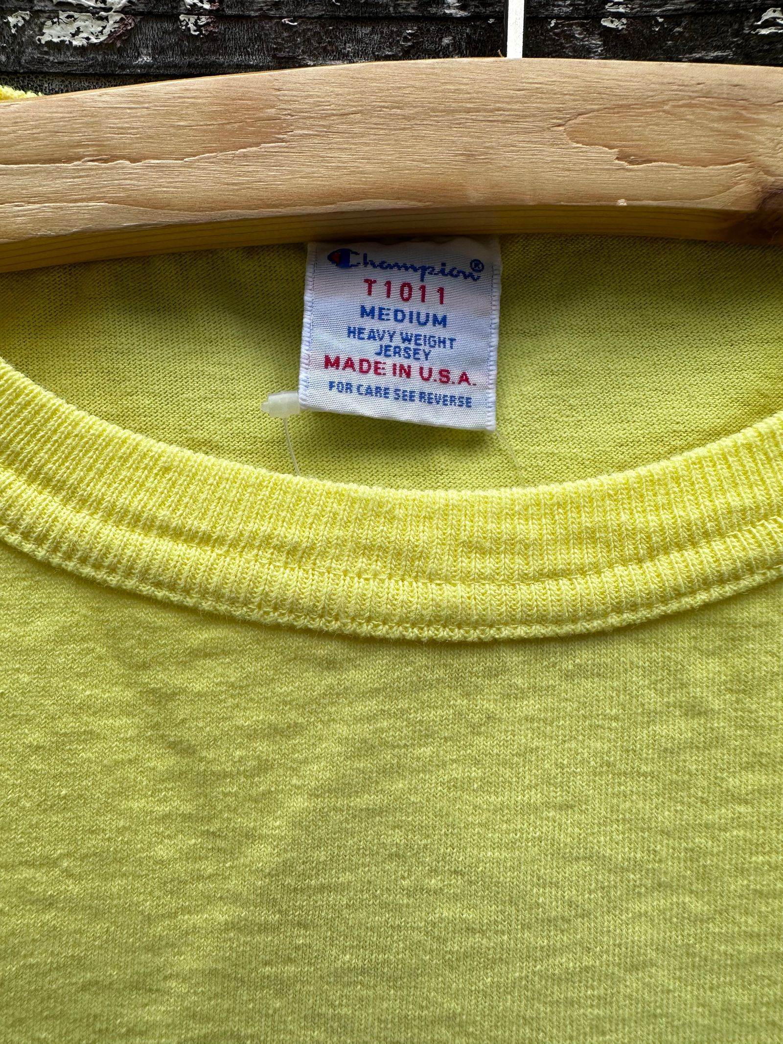 T1011 / ティーテンイレブン / ショートスリーブポケットTシャツ / MADE IN USA / レモンネード / デッドストック