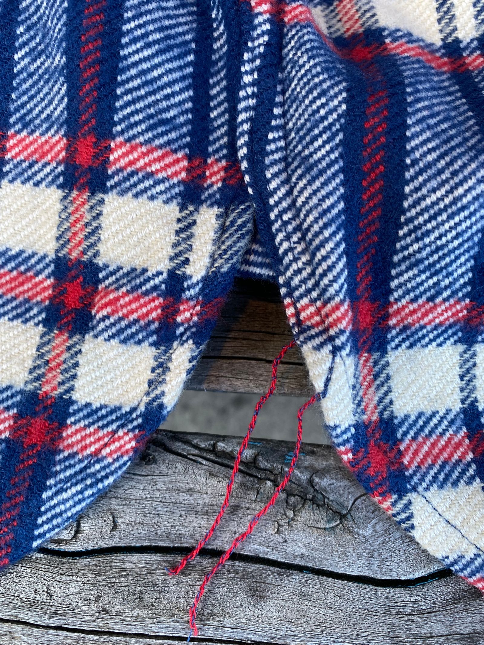 TWILL CHECK L/S WORK SHIRT / ヘビーネルワークシャツ / ネルシャツ / チェックシャツ / SC28746 / ネイビー