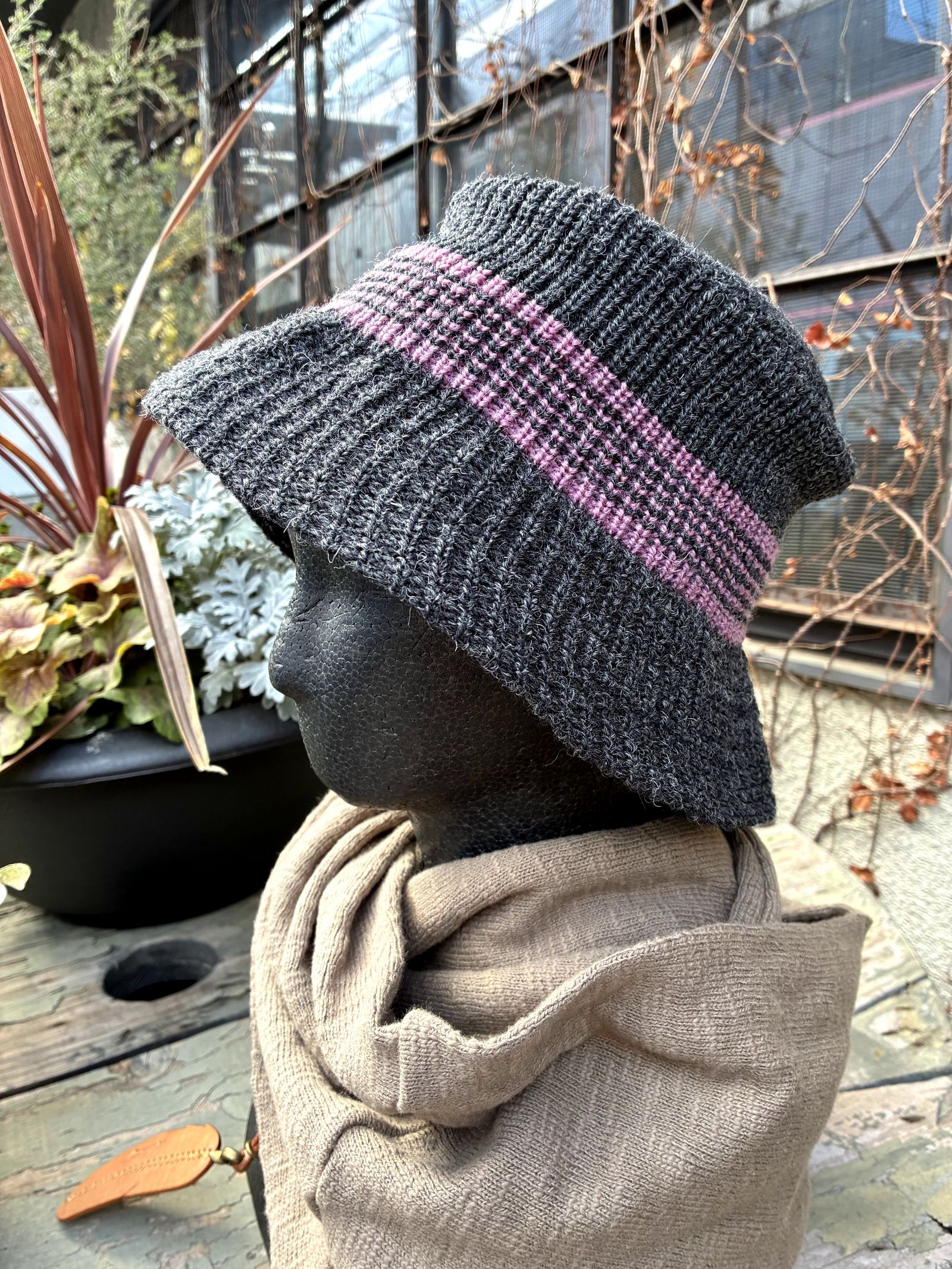 KINGSTON HAT / Nasngwam. × Highland2000 / ニットハット / バケットハット / チャコール / ナスングワム