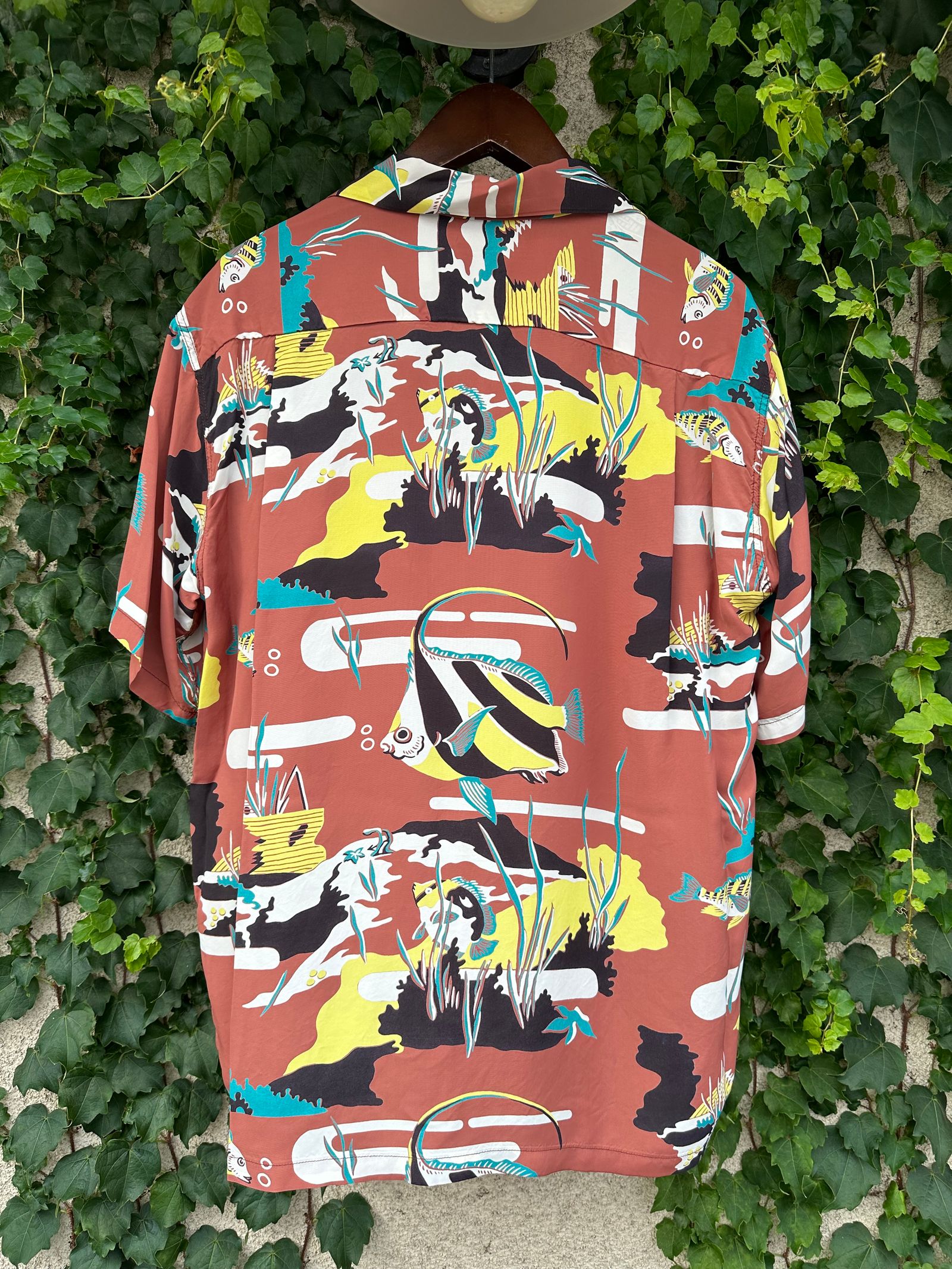 ALOHA SHIRTS “ MOORISH IDOL”/半袖レーヨンシャツ / アロハシャツ / ハワイアン / SS39029 / ブラウン (138)