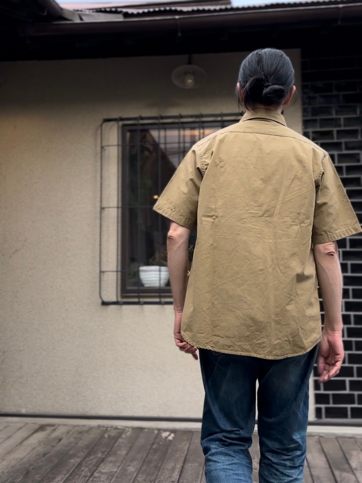 F3467 / ファティーグ ショートスリーブ シャツ / 半袖シャツ / カーキ