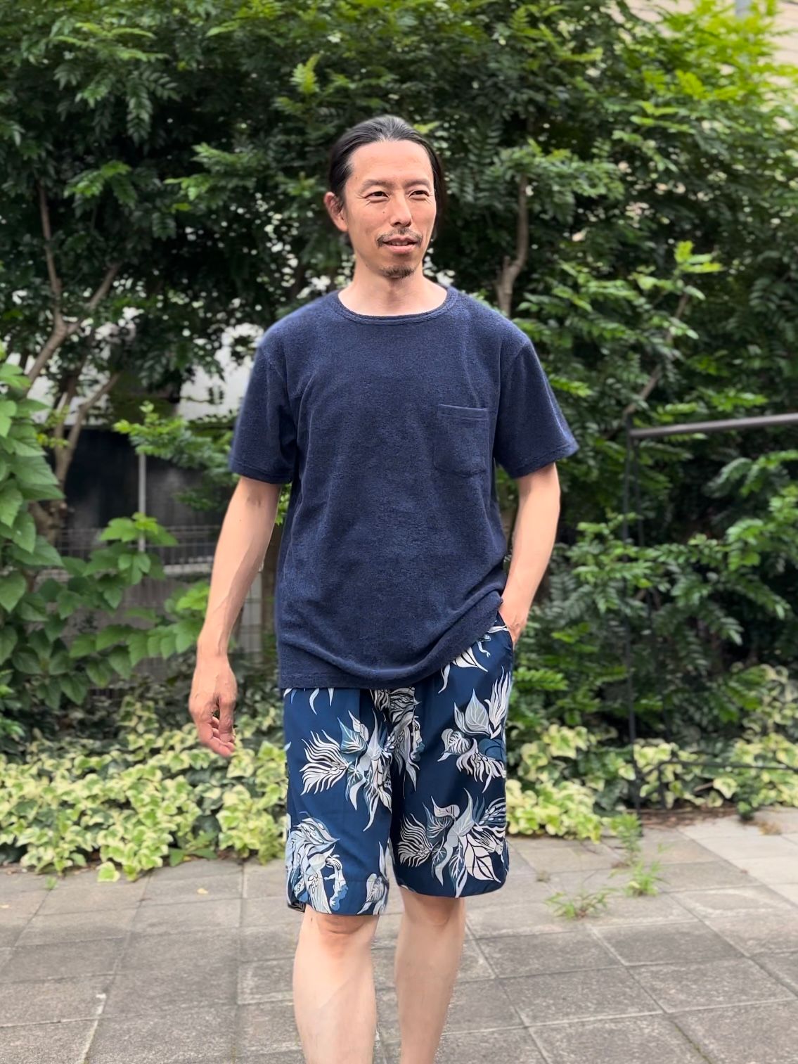 パイルポケットTシャツ / ネイビー