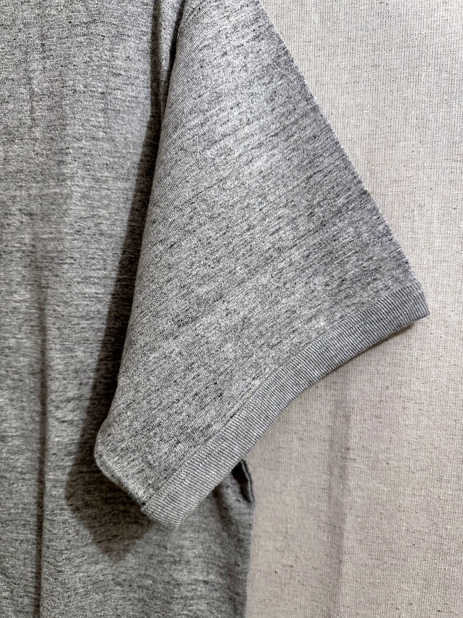 WHITESVILLE / ホワイツビル 14/- HALF SLEEVE RIB T-SHIRT / 半袖リブTシャツ / WV79147 ヘザーグレー(113)