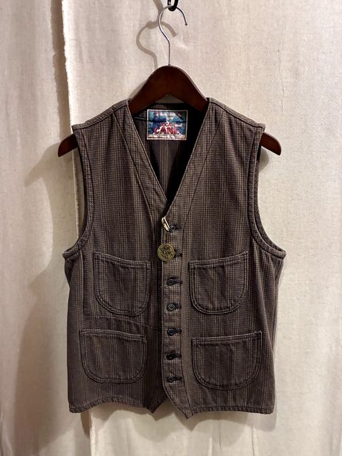 11oz サテンチェックワークベスト / SC14542