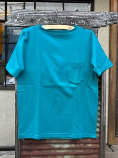 te500 / SUMMER KNIT PK T-SHIRTS / サマーニット / ポケットTシャツ / SEA BLUE