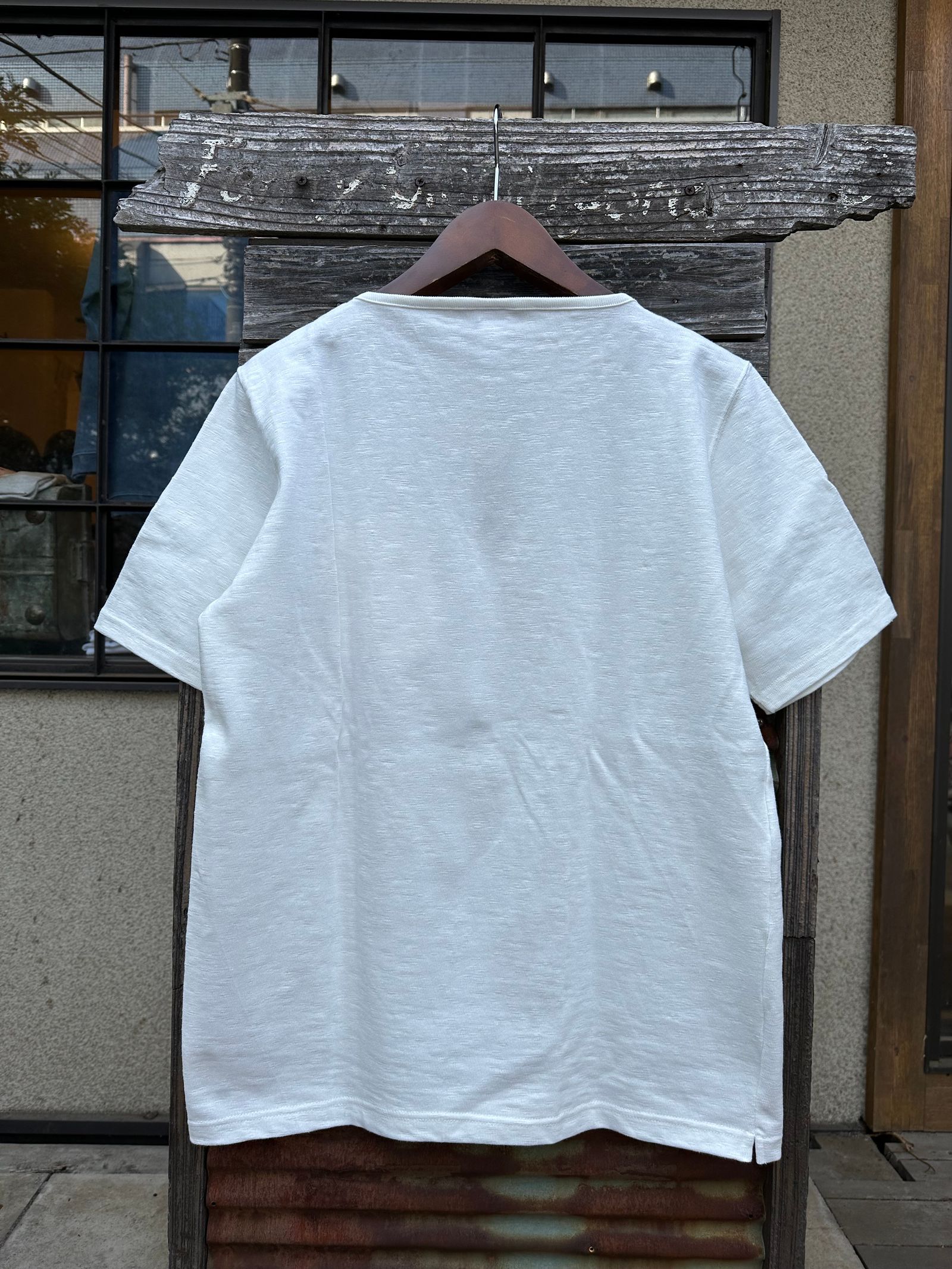 te001SSPK / HDCS ポケットTシャツ / 半袖バスクシャツ / ナチュラル