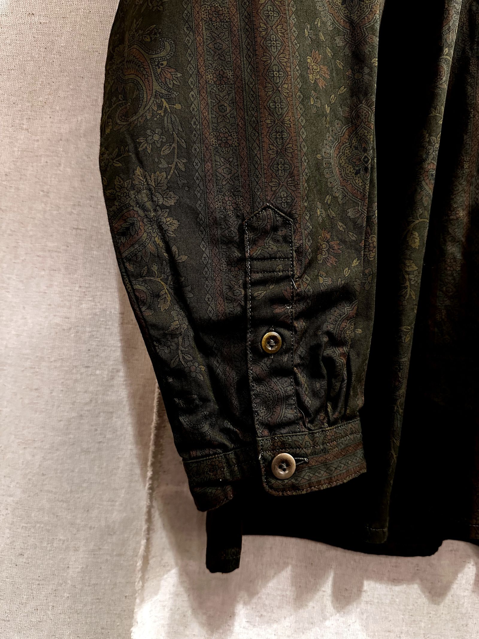 ナスングワム / ARTISAN SHIRT JACKET / バンドカラーシャツ / オリーブ