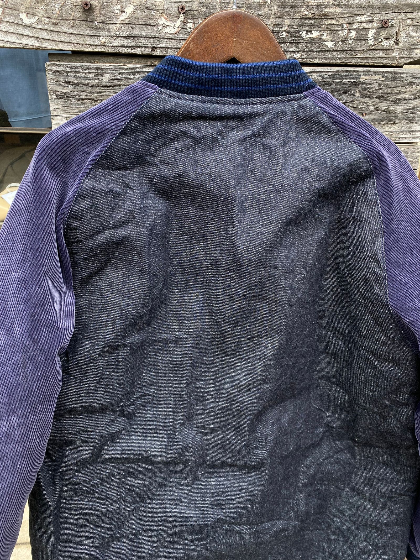 ADD HUMAN LABOR - DENIM×CORDUROY - AWARD JACKET - SC15232 / NAVY(128)