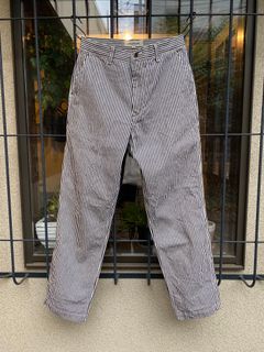 【エフオービーファクトリー/ FOB FACTORY / ヒッコリーデッキパンツ / F0500】
