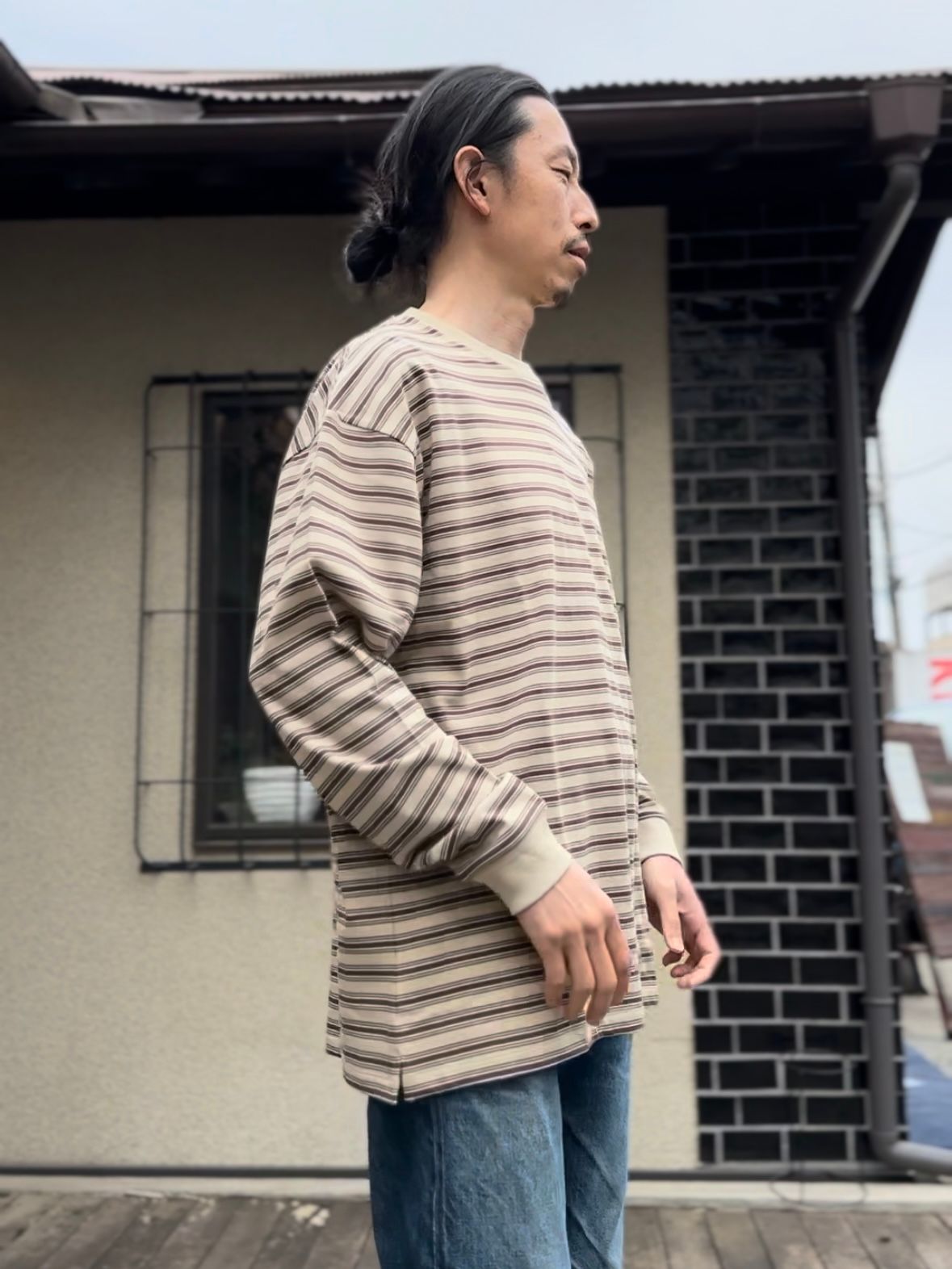 SCREENSTARS Old Surf L/S Tee / スクリーンスターズ / オールドサーフ Tシャツ / 長袖 ロングスリーブ ロンT / ベージュ
