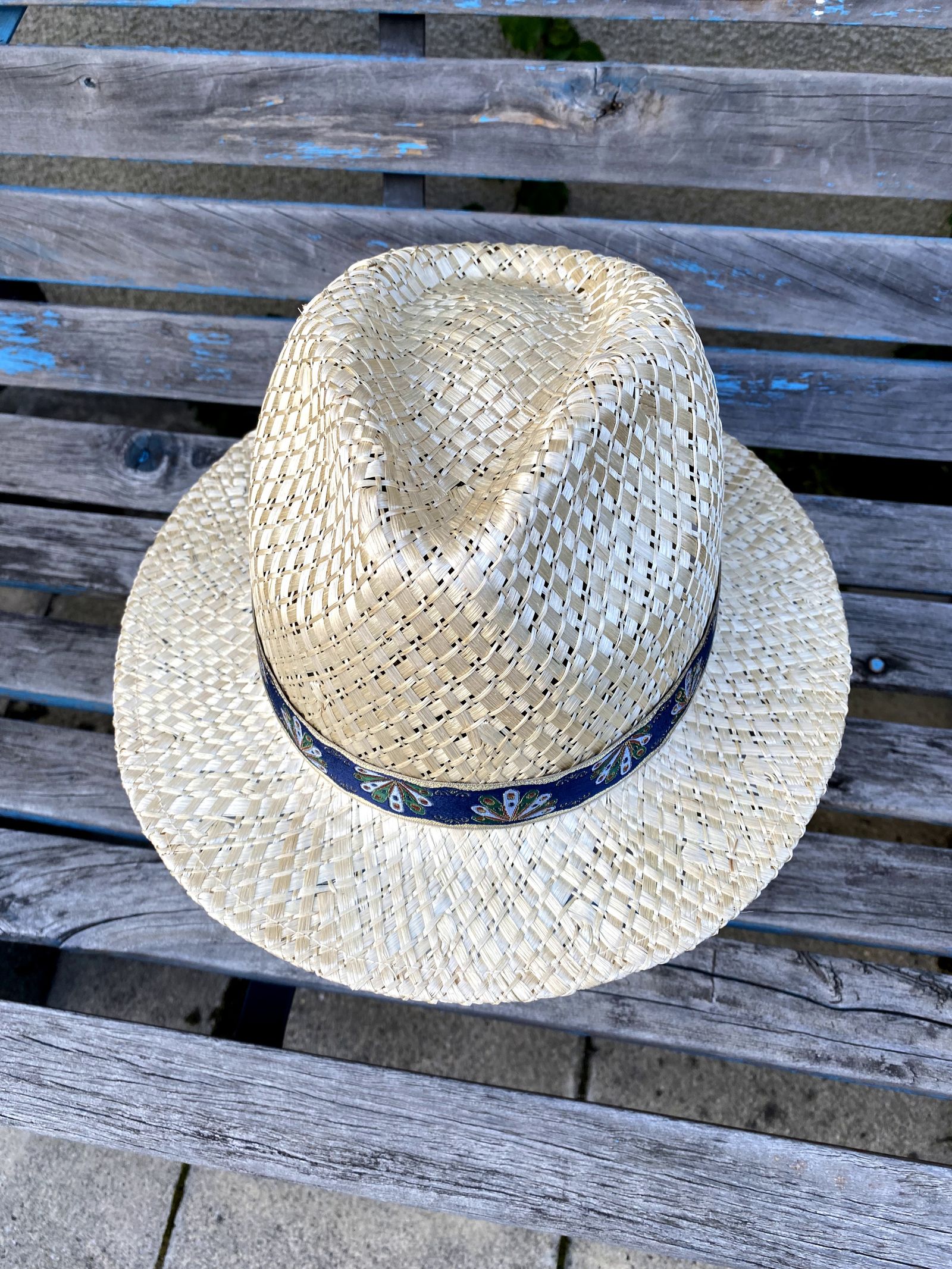 PATTERN KENMA-GRASS MIDDLE BRIM FEDORA / ケンマ草 / ハット