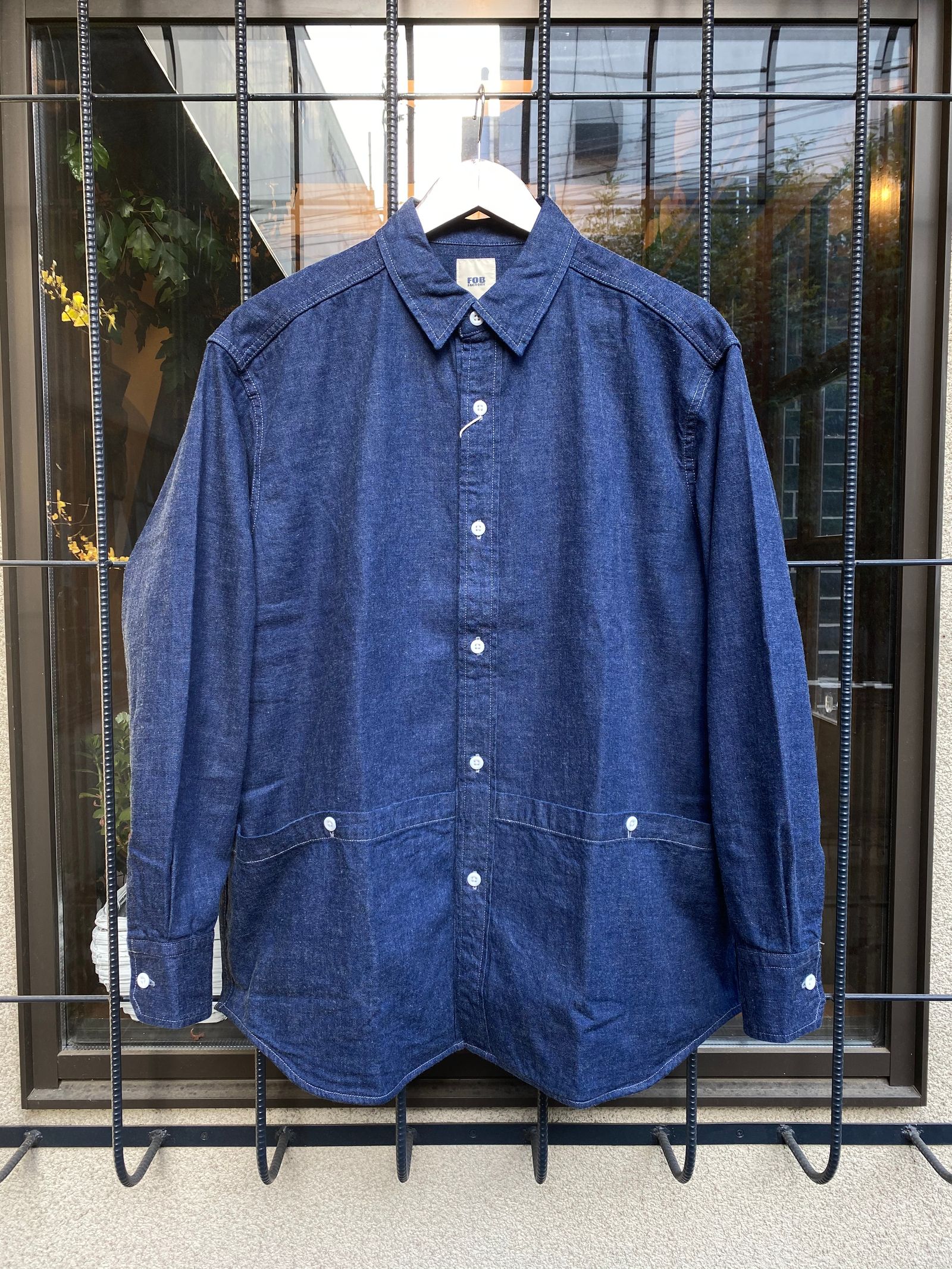 FOB FACTORY - F3460 / DENIM GARDENING SHIRT / デニムガーデニング