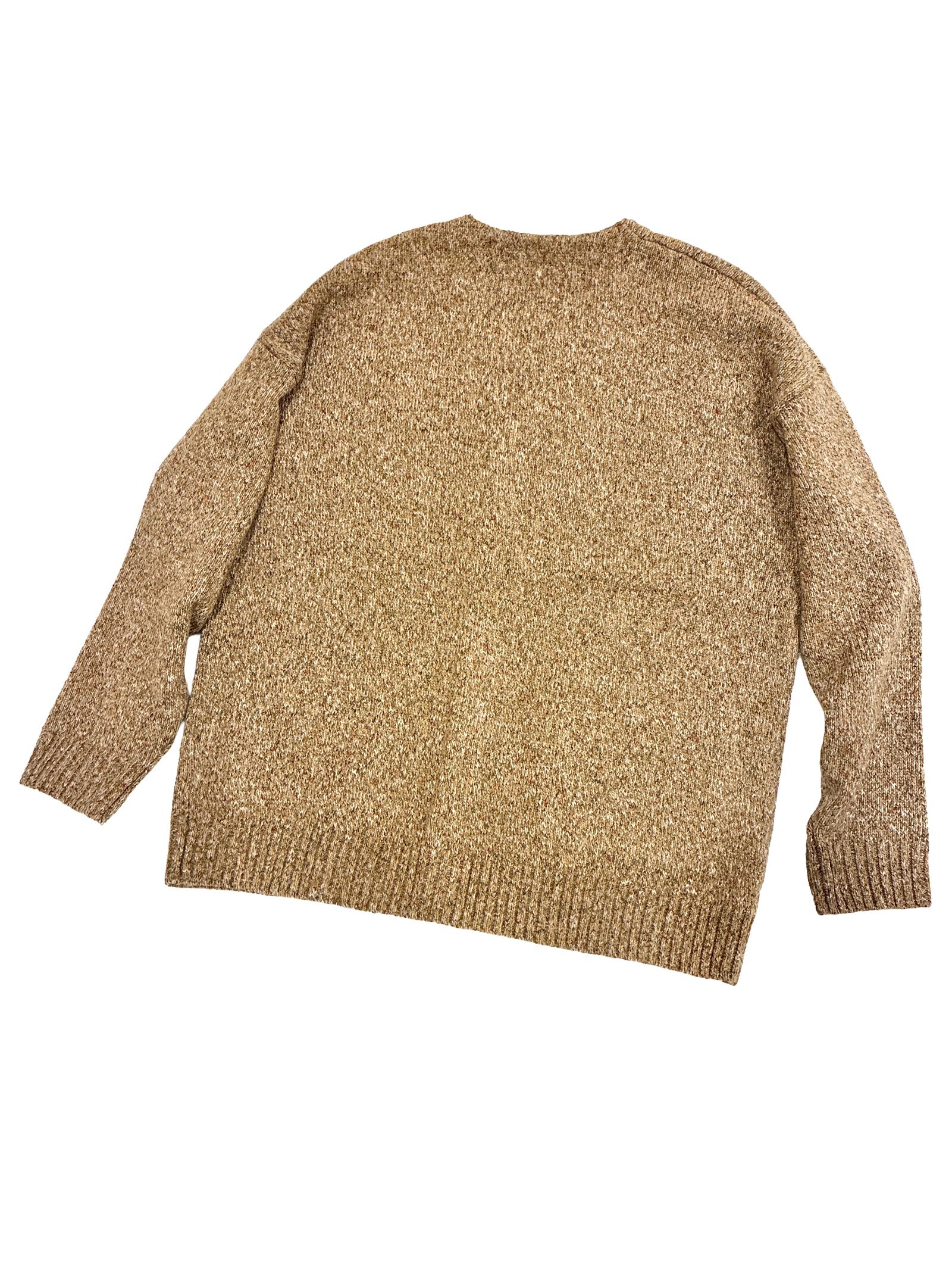 GRAIN CARDIGAN / ミックスニットカーディガン / ブラウン / ナスングワム