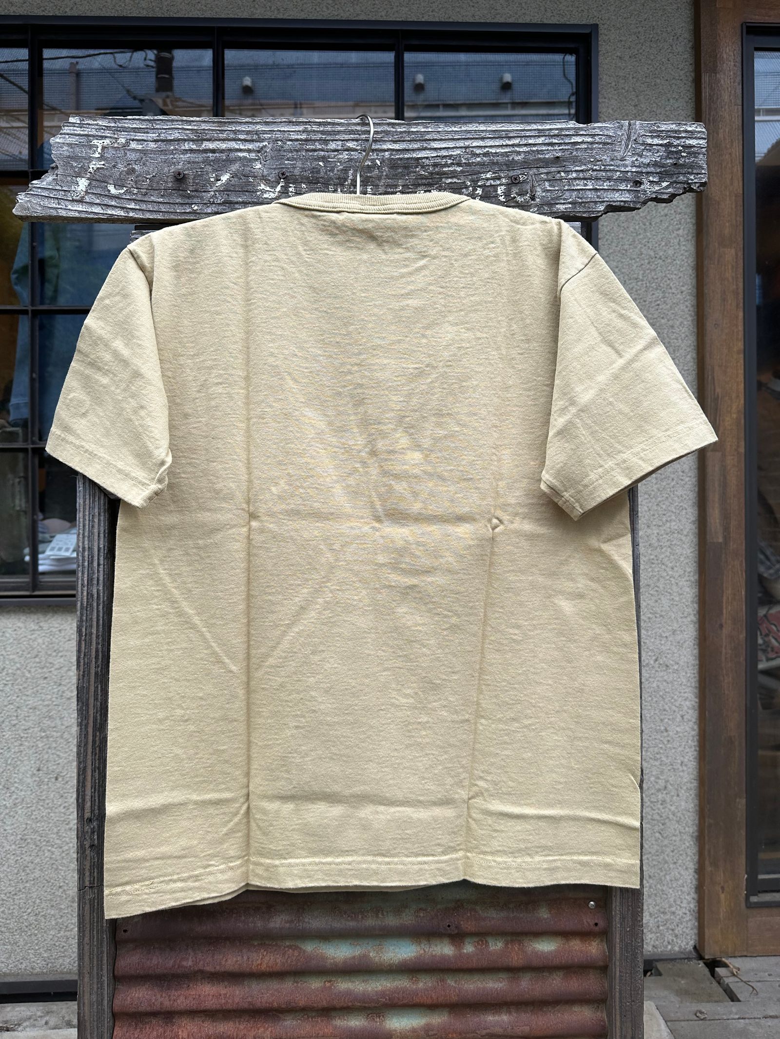 T1011 / ティーテンイレブン / ショートスリーブポケットTシャツ / MADE IN USA / ベージュ / デッドストック