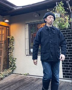 FOB FACTORY(エフオービーファクトリー) モールスキンライディングジャケット ネイビー F2361
