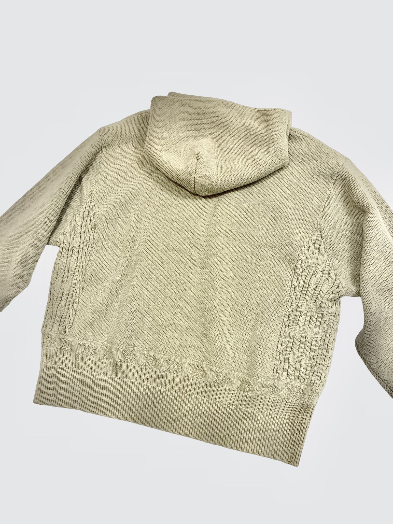 ACTUALLY PARKA / ニットパーカー / グレージュ / ナスングワム