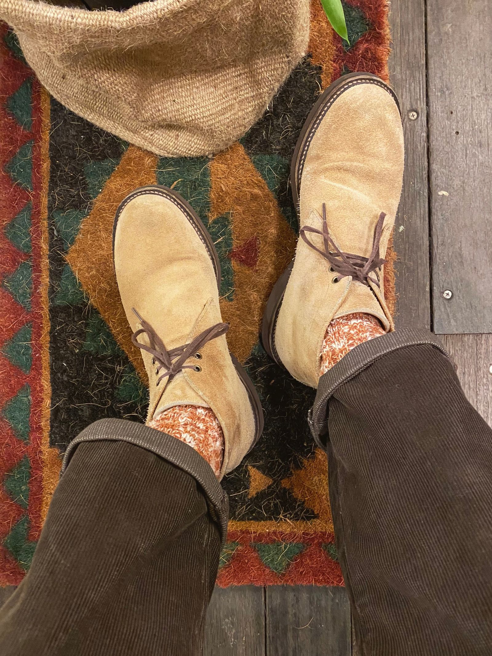 HORWEEN CALICO SUEDE スエードチャッカブーツ