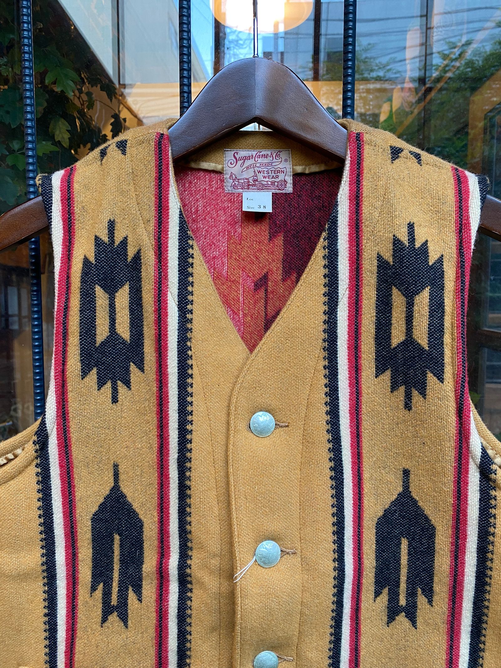 SUGAR CANE - NATIVE AMERICAN WOOL BLANKET VEST / ブランケット 