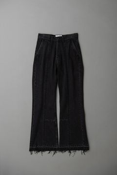 WIDE FLARE DENIM PANTS / デニムパンツ / BLACK