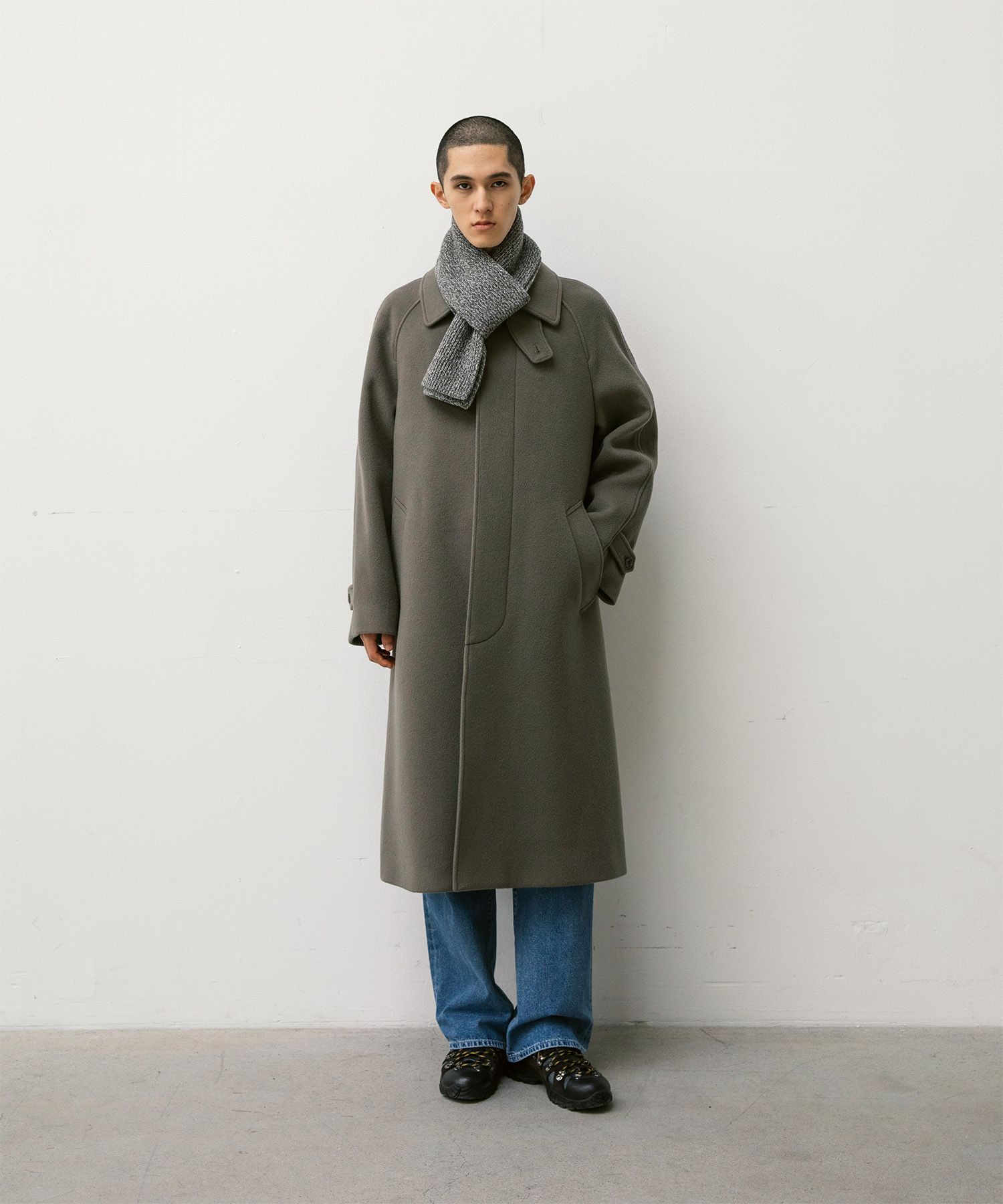Layer Twill Muffler（Moss Stone）