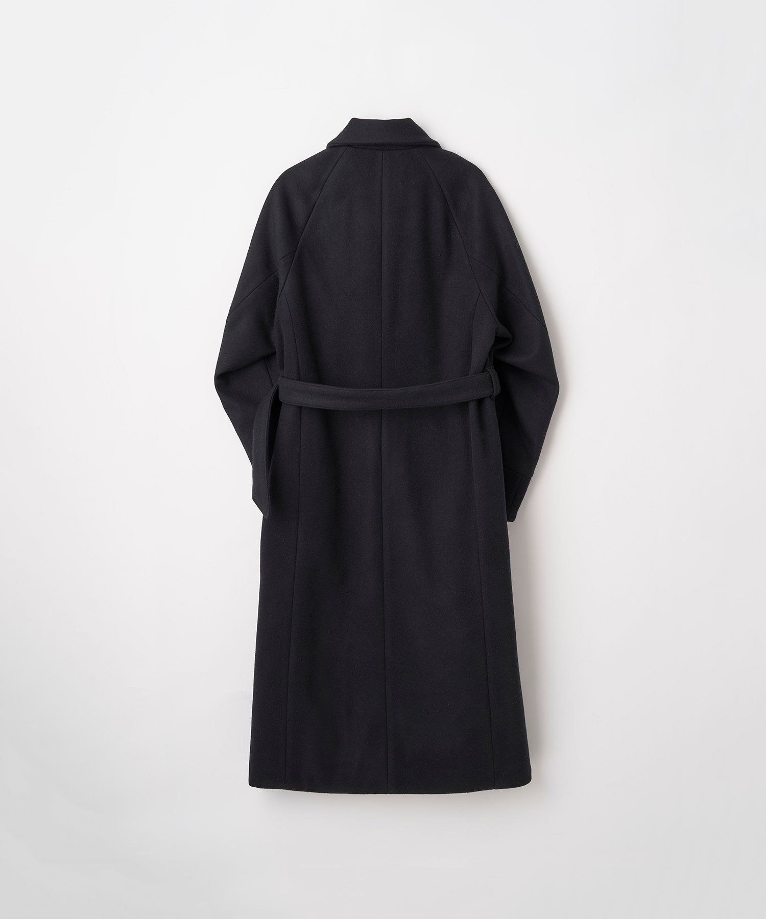 BELTED OVER COAT（BLACK）