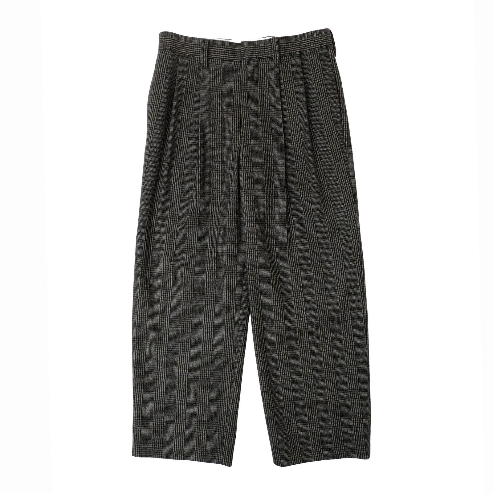 UNIVERSAL PRODUCTS Tweed Check Wide Trousers