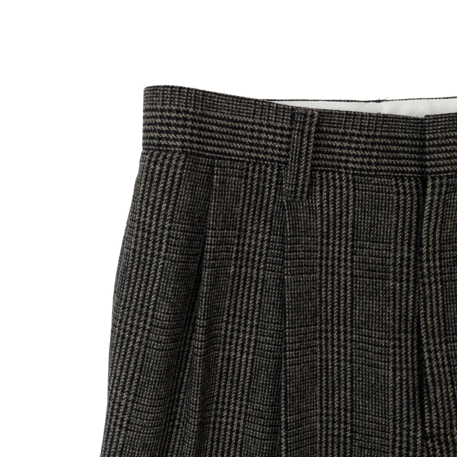 UNIVERSAL PRODUCTS Tweed Check Wide Trousers