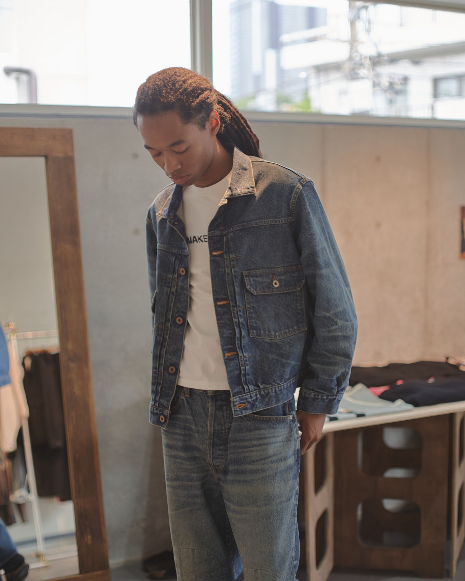 MAKE TIME TEE（WHITE）