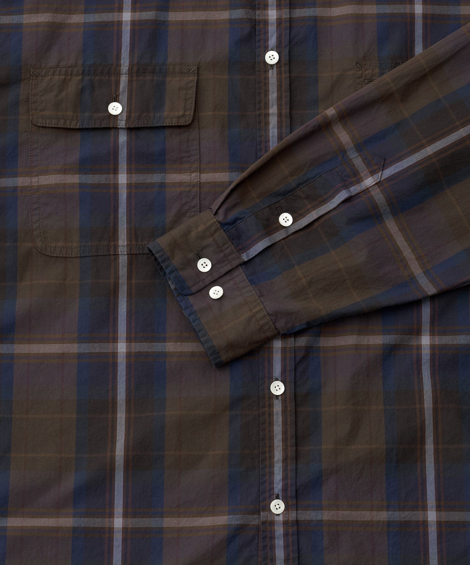 Portland Check Shirt（Brown Blue）