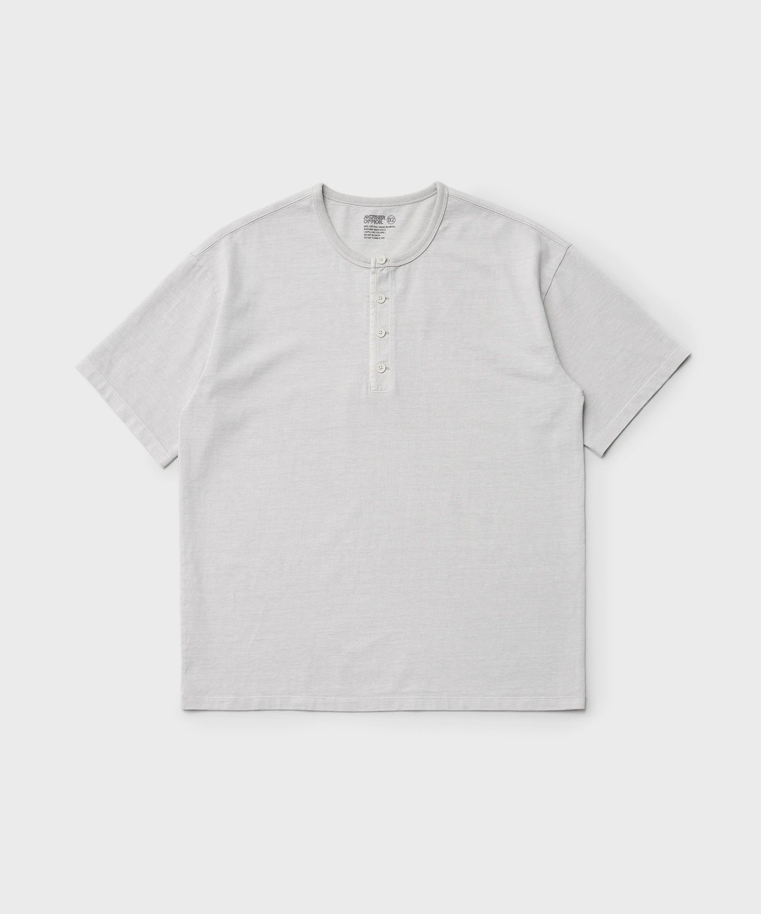 French Henry Neck Garment Tee（DOVE GRAY）