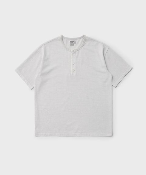 French Henry Neck Garment Tee（DOVE GRAY）